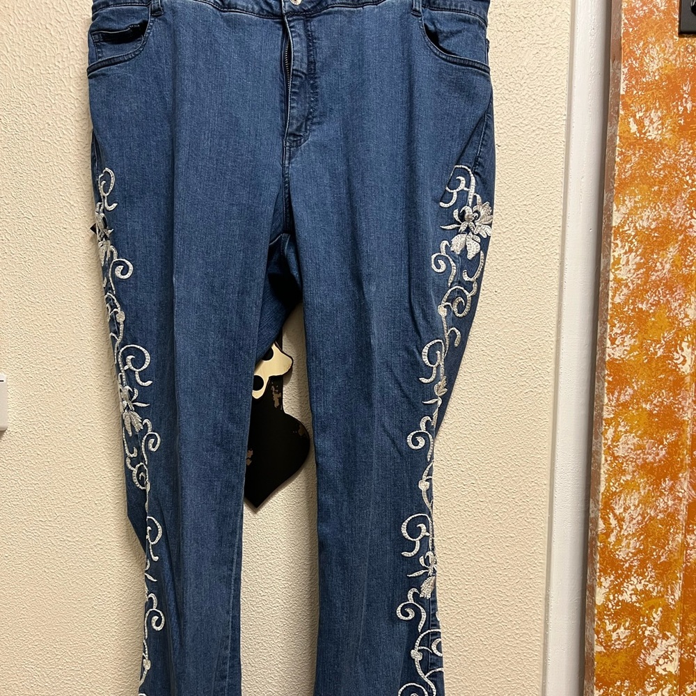 Denim 24/7 embroidered jeans 20W